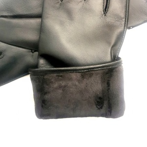 Guantes de cuero de cordero de piel de oveja de alta calidad, prueba TUV, conducción de automóviles, invierno, clima frío, pantalla táctil, Forro cálido, guantes genuinos - Product Image 3