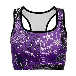Soutien-gorge de sport de haute qualité pour femmes Design personnalisé Sublimation Printing Plus Size Breathable and Lightweight Solid Pattern - Product Image 3