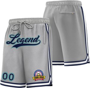 Pantalones cortos de baloncesto deportivos personalizados con ajuste de pierna ancha y tela suave al tacto Ideal para gimnasio y moda de calle - Product Image 1