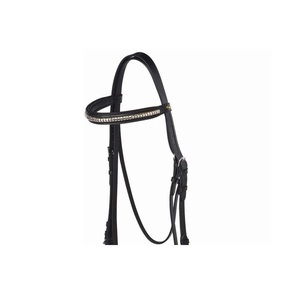 Bridon de cheval en cuir noir très vendu, accessoires d'équitation de haute qualité, vente en gros, fabricants indiens - Product Image 2