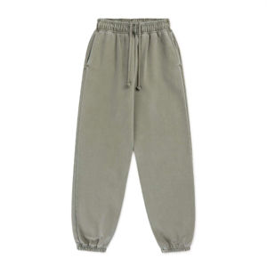 Pantalon de jogging en coton mélangé de haute qualité avec taille élastique pantalon de survêtement à broderie personnalisée de style Streetwear - Product Image 1