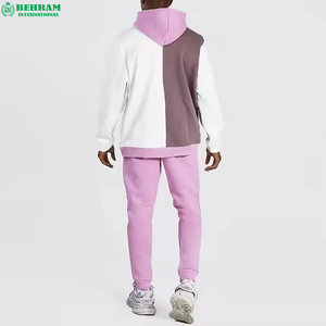 Streetwear Stacked Flare Sweatpants Jogger & Hoodie Set Unisex Heavyweight Breathable Pullover Cuffs <b>Tracksuit</b> - Product Image 2