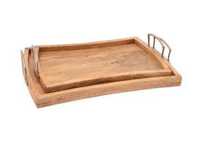 Tazón de bandeja para servir postres de Chocolate de Metal de madera de estilo árabe 100% seguro para alimentos nuevo diseño para Diwali disponible precio al por mayor - Product Image 4