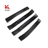 Décoration de voiture ABS Fibre de carbone Plaque de seuil de porte Seuil de porte Housse de protection pour Benz Classe C W205 2015-2021