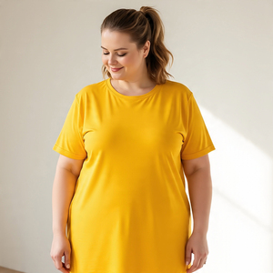 <b>Drop</b> Shoulder Men T Shirts Sports Running Fitness Loose Fit TShirts Mens Cotton Polyester O Neck Oversize Tee Shirts Men's - Product Image 4