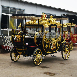 Carruaje Eléctrico Real de Alta Calidad, sin Caballos, de 4 Ruedas, con Barra de Luces Rosa, para Eventos Turísticos y Bodas, Capacidad para 4-6 Personas - Product Image 4