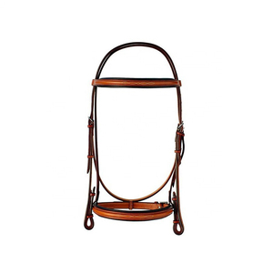 PRIMO EQUINE haute qualité marron noir cuir de vachette anglais cheval brides boucles en acier personnalisable Western équitation course - Product Image 4