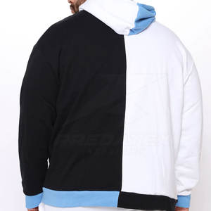 Venta al por mayor pulóver hombres chándales hecho a medida 100% algodón mejor precio cuello con capucha patrón sólido ropa de invierno - Product Image 5