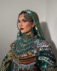 High Quality <b>Handmade</b> Customized Beautiful Design Afghani Vintage Antique <b>Silver</b> Plated Jewelry Sets for Wedding Engagement - Product Image 4