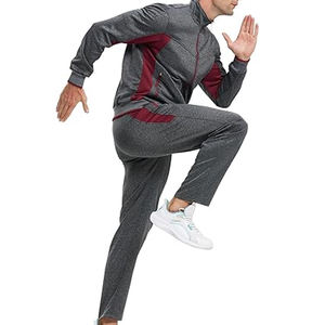 Trajes de chándal para hombre de color sólido, chándal personalizado con logotipo, conjuntos de Jogger de dos piezas, chándal de lana para hombre, traje de entrenamiento de algodón pesado 100% - Product Image 3