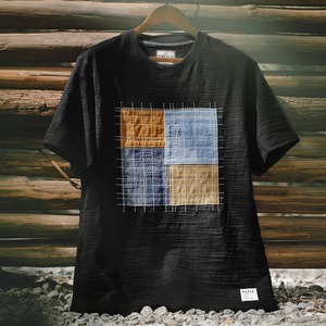 Camiseta estampada de punto de algodón 100% con cuello redondo, 7 piezas, negra, ultraligera, de secado rápido, transpirable, absorbente de sudor, adecuada para hombres - Product Image 4