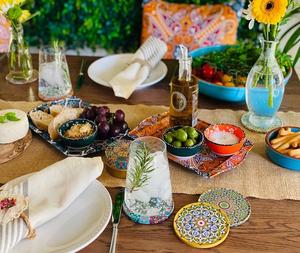 Juego de Posavasos de Madera Natural con Impresión Personalizada, Posavasos Redondos Personalizados para Bebidas - Product Image 3