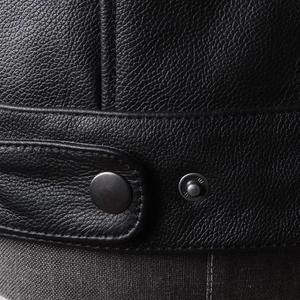 Gilet en cuir véritable pour homme, multi-poches, en cuir de vache, taille ajustée, personnalisé, décontracté, vente en gros, vêtements de rue pour homme - Product Image 6