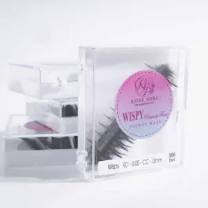 Top Eyelash Extension Supplier 9D Wispy Lashes Custom Private Label Mink Eyelashes Handmade Lashes for Wholesale Price