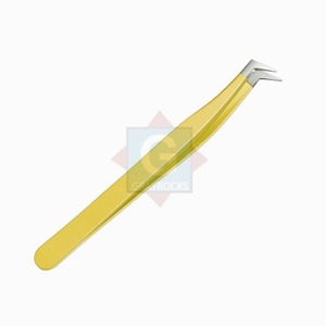 Pinzas de extensión de pestañas de acero inoxidable personalizadas de alta calidad, herramienta para extensiones de pestañas y maquillaje - Product Image 1