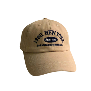 Gorra de papá de sarga de algodón lavado con bordado, sombrero de calle deportivo ajustable - Product Image 3