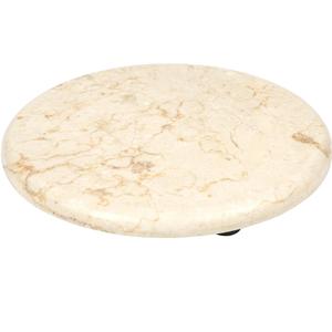แผ่นรองชีสหินอ่อนสีเบจรอบหินอ่อนสีเบจแผ่นรองเสิร์ฟหินอ่อนสีเบจ - Product Image 1