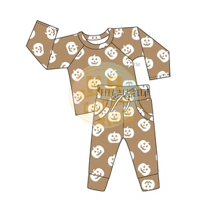 KERUI, conjunto de Sudadera con capucha a cuadros con cara sonriente para niños, ropa de algodón, conjunto de dos piezas de otoño a la moda para bebés, conjunto de ropa con capucha para niños pequeños - Product Image 3