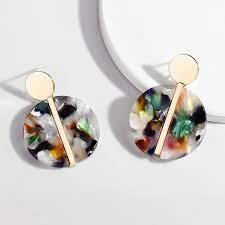 Pendientes de resina, regalo para ella, pendientes de resina para uso festivo, pendientes de resina, joyería única hecha a mano para niñas, para usar en bodas - Product Image 3