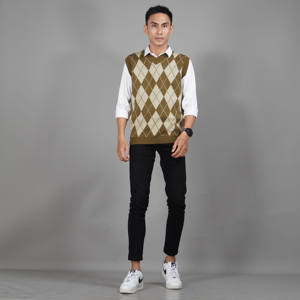 High Quality <b>Men's</b> Knit <b>Vest</b> Windy Knitted <b>Vest</b> For <b>Men</b> <b>Sweater</b> <b>Vest</b> V Neck - Product Image 4