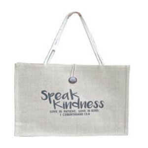 Petit sac fourre-tout en jute Embrace Eco-Fashion Sacs à provisions en jute naturel réutilisables de haute qualité pour un usage quotidien - Product Image 3