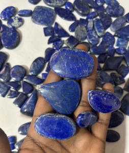 Cabujón de lapislázuli azul Natural de grado AAA +, collar de cristal curativo de tamaño mixto, joyería, piedras preciosas sueltas, precio al por mayor, piedra - Product Image 2