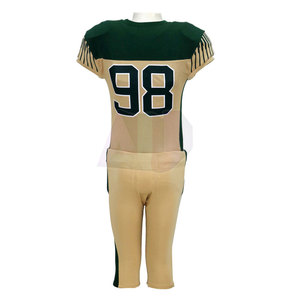 Custom High Strength Breathable American Football Uniform with Short Sleeves Designed for Heavy Field Use and Complete Comfort - Product Image 3
