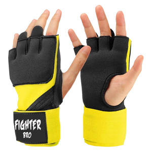 Gants de boxe en néoprène avec protège-poings pour Muay Thai, protège-poings en néoprène pour la boxe thaïlandaise - Product Image 1
