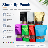 Sachet refermable personnalisé en Mylar avec fermeture éclair pour aliments pour animaux, snacks, bonbons et biscuits, imprimé et recyclable