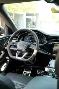 Kit carrosserie en fibre de carbone noire pour Audi RS Q8 4.0 TFSI Quattro 2021 d'occasion, ensemble de séparateurs avant pour Audi Q8 RS Q8, modification et amélioration - Product Image 2