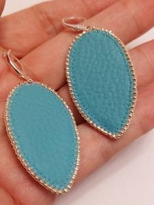 Boucles d'oreilles en perles Boho avec frange en cascade andy design turquoise, cadeau de bijoux unique - Product Image 3