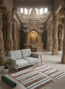 Wholesale Cotton Handloom Cutshuttle <b>Rug</b> / <b>Runner</b> Assorted Designs & Assorted Colors Travel Camping Prayer - Product Image 5