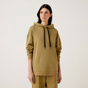 Venta al por mayor transpirable larga XS Oversize Hoodie Mujeres Oversized Pullover Winter Fleece Plus Size Cropped Plus Size Women Hoodies - Product Image 1