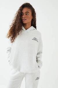 Logo personnalisé gris cendré Ensemble de survêtement à capuche 2 pièces pour femmes Sweat à capuche respirant et pantalon de survêtement Ensemble de survêtement 2 pièces - Product Image 4