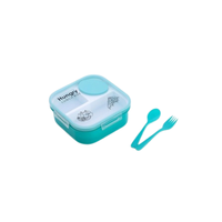 Boîte à lunch bento grande capacité, compatible micro-ondes, avec ustensiles, minimaliste, 3 compartiments, anti-fuite, qualité alimentaire, pour adultes