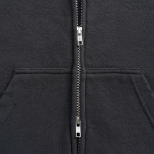 Sudadera con capucha para hombre con lavado ácido de algodón 100%, diseño minimalista con paneles de bloque de Color, cremallera, cordón, fábrica al por mayor - Product Image 4