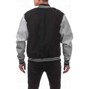 Vente chaude Varsity Jacket Hommes Baseball vierge de haute qualité pour manteau décontracté avec boutons - Product Image 3