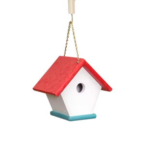 Casa de pájaros de lujo elegante, casa de pájaros de Metal de diseñadores indios Premium, forma de Casa de pájaros, colores elegantes, casa de jardín sin óxido de larga duración - Product Image 5