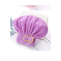 Mucit Home - Gorro de Microfibra para Secar el Cabello con Lazo y Diseño Floral, Secado Rápido, Lavable a Máquina, Talla Adulto