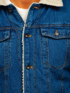 Chaqueta para hombre Ropa de mezclilla de algodón Chaquetas Abrigos Tallas grandes Chaqueta de hombre de alta calidad personalizada Precio razonable Servicio OEM - Product Image 3