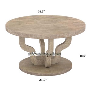 Venta al por mayor de diseño moderno acento de madera mesa de centro redonda elegante para el hogar Oficina y dormitorio a precios al por mayor - Product Image 1