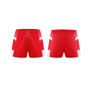 Impresión de transferencia de calor personalizada 100% poliéster cierre de cordón Unisex fino de secado rápido transpirable malla Teamwear Rugby Shorts - Product Image 5