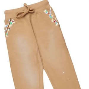 Chándal apilado cómodo y de moda para niños-Conjunto de pantalones y Sudadera con capucha de cintura alta para niños y niñas - Product Image 2