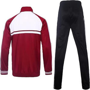 Conjunto de chándal para hombre con logotipo personalizado Zipup Jacket con paneles laterales al por mayor | Chándal cortavientos de nailon en blanco - Product Image 2