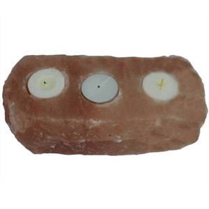 Himalayan Rectangular Curved Natural Shape Three Holes <b>Tealight</b> Holders, <b>Tealight</b> Holder Pakistan, Wholesale Dealer - Product Image 3