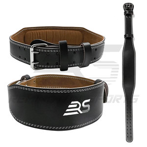 Logo personnalisé Ceinture de musculation en cuir à usage intensif Ceinture de musculation d'haltérophilie - Product Image 1