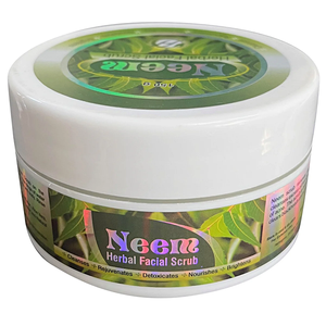 Exfoliante facial Herboganic Neem, exfoliante de hierbas naturales con aloe vera, manteca de karité y aceite de oliva - Product Image 1
