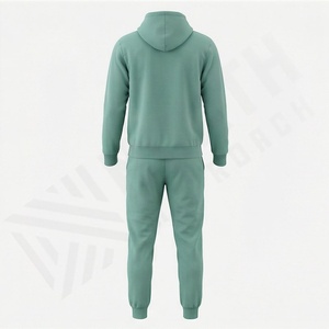 Fournisseur de survêtements de mode streetwear pour hommes, logo personnalisé imprimé, sweat-shirt à capuche, ensemble de course, molleton de coton respirant, kit de sport athlétique - Product Image 2