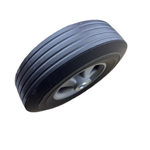 Nueva carretilla de mano de alta calidad 8x2 Vietnam piezas de equipo de manejo de Material de neumático sólido con ruedas giratorias de goma 8x2 - Product Image 1