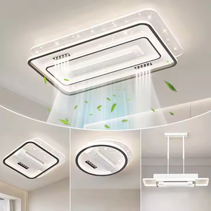 <span class=keywords><strong>VARATO</strong></span> Ventilador de Techo sin Aspas con Luz LED Diseño de Flores Único, Control Remoto, Cuerpo de Hierro para Sala de Estar, Motor de CC - Product Image 3
